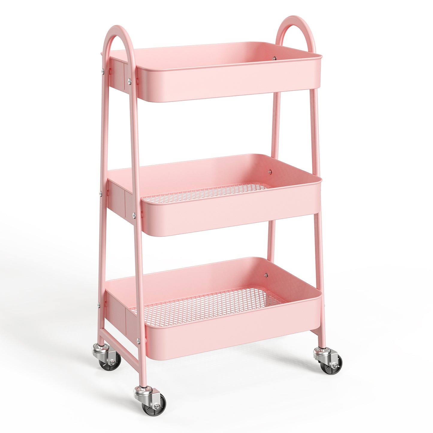 3-Story Small Rolling Cart Storage Organizer