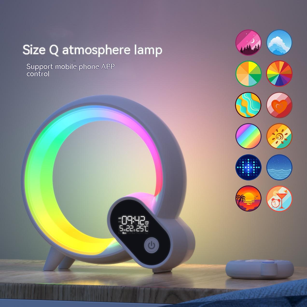 Sunrise Alarm Clock with Digital Display, Bluetooth Speaker and RGB Light